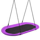 150 cm Oval Swing with Height-Adjustable Rope for Outdoor Indoor