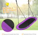 150 cm Oval Swing with Height-Adjustable Rope for Outdoor Indoor