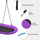 150 cm Oval Swing with Height-Adjustable Rope for Outdoor Indoor