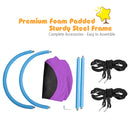 150 cm Oval Swing with Height-Adjustable Rope for Outdoor Indoor