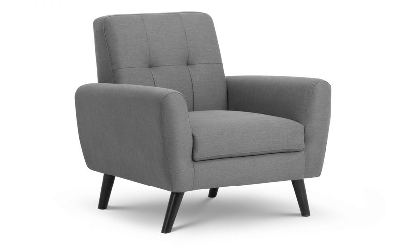 Monza Compact Retro Chair - Grey