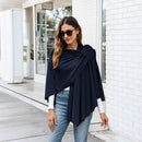 Elegant Cross Front Shawl Wrap