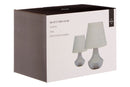 Globo Set of 2 Grey Ceramic Table Lamps