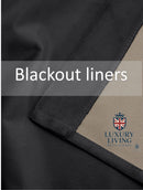 Triple Woven Blackout Velvet Ring Top Curtains with Cascading Diamante Studs Black