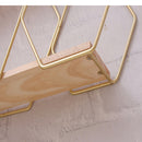 Livingandhome Honeycomb Modern Hexagonal 2 Tier Wall Floating Shelf