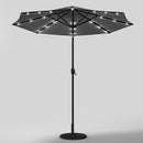 Livingandhome Outdoor Solar 24 LED Lights Patio With Crank For Patio Market With Base