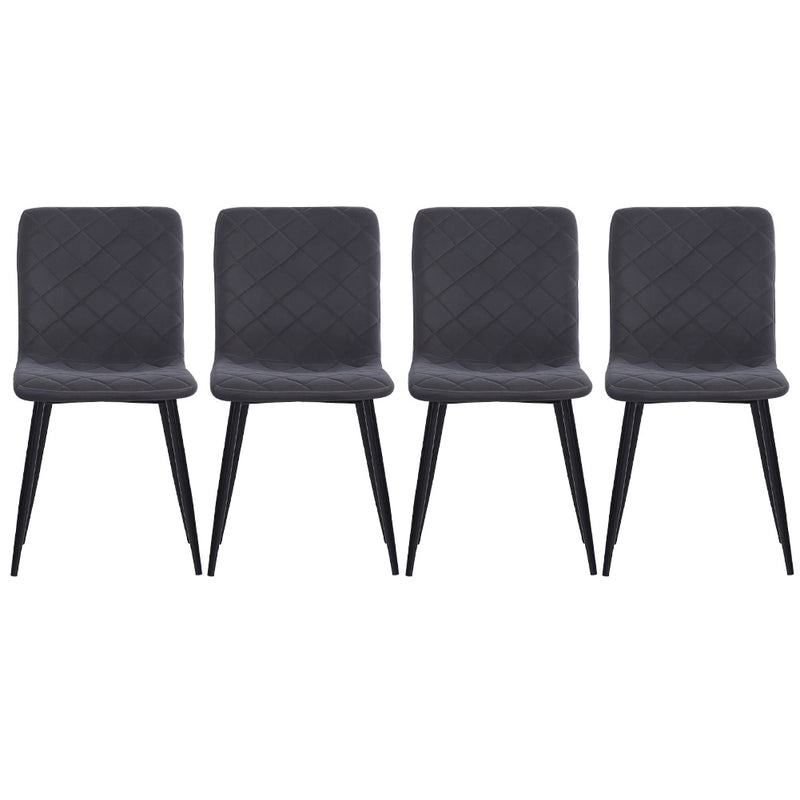 Livingandhome Set of 4 Modern Urban Style Armless Dining Chairs