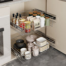Lifeideas Metal Sliding Kitchen Cabinet Pull Out Wire Basket Organizer