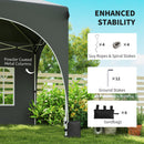 Outsunny 3 X 6m Pop Up Gazebo With Sides, Peak Top Garden Party Tent Marquee