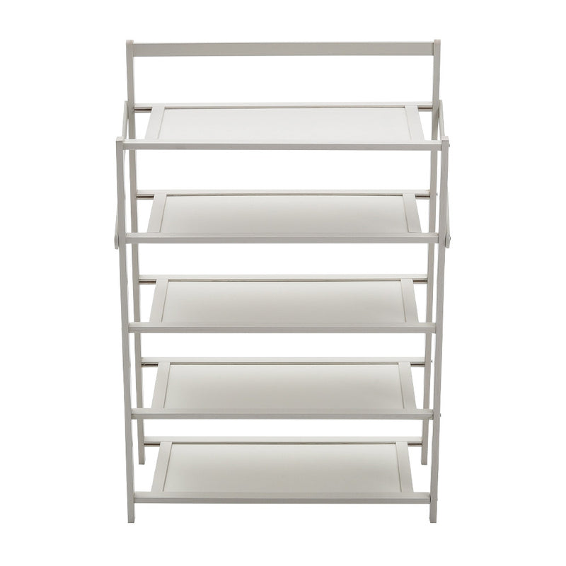 Cottonfy UK 5-Tier Foldable Bamboo Shoe Rack