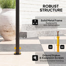 Outsunny 8' X 5' Grill Gazebo, Double Tiered Outdoor BBQ Shelter, Dark Grey