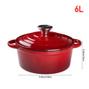 Breeins Enameled Cast Iron Dutch Oven Pot With Lid