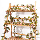 Lifeideas Light Pink Artificial Rose Vine Garland