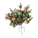 Lifeideas 2pcs Artificial Christmas Planter Bushes Decorations