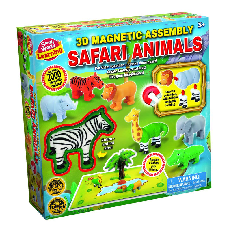 3D Magnetic Assembly Safari Animals