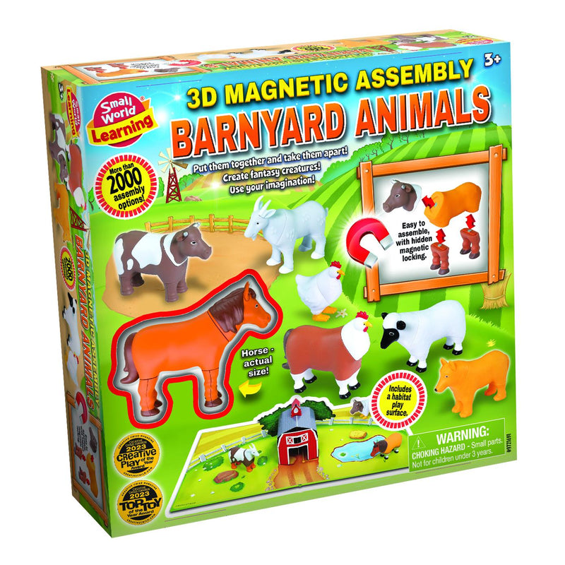 3D Magnetic Assembly Barnyard Animals