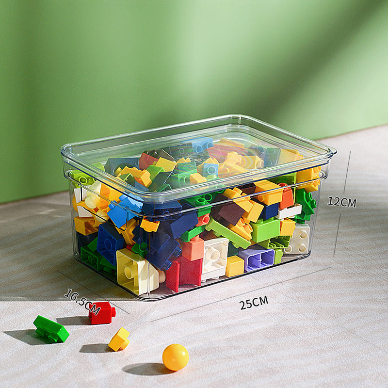 Kidkid 4Pcs Transparent Stackable Storage Box Set