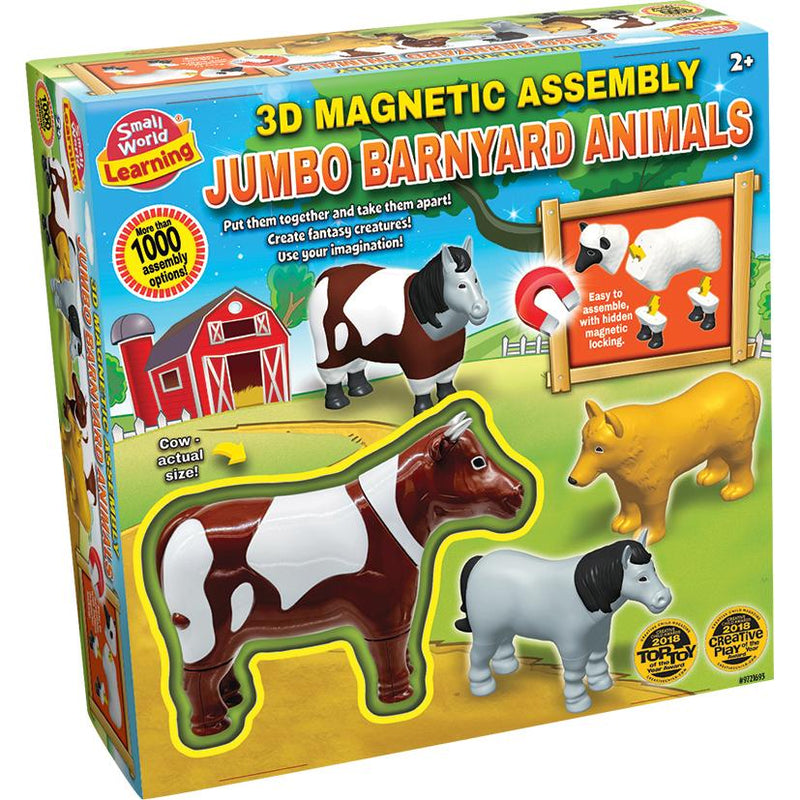 3D Magnetic Assembly Jumbo Barnyard Animals