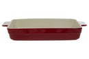 From Scratch Red Stoneware Rectangular Baking Dish