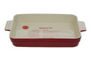 From Scratch Red Stoneware Rectangular Baking Dish