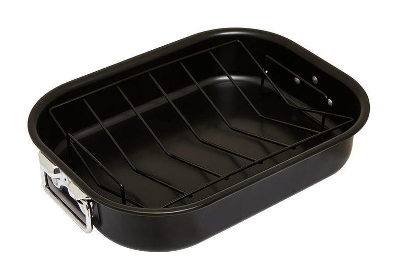 From Scratch Large Black Roasting Tin With Rack