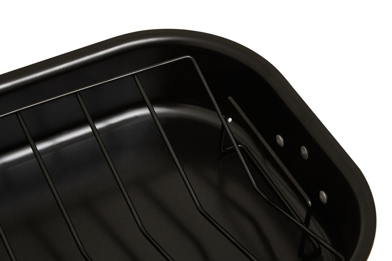 From Scratch Large Black Roasting Tin With Rack