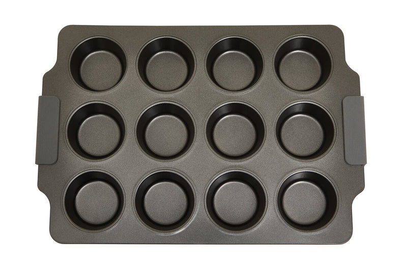 From Scratch Grey Twelve Cup Muffin Tray