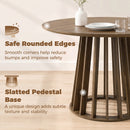HOMCOM Modern Dining Table For 4-6 People 120 Cm Light Walnut