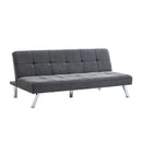 Livingandhome Modern Grey Convertible Sofa Bed