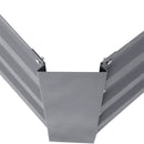 Livingandhome Galvanized Steel Square Raised Garden Bed Planter Box