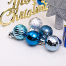 Lifeideas 30 Pieces Shatterproof Christmas Tree Ornament Set Xmas Bauble and Snowflake Tree Topper