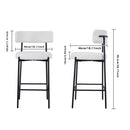 Livingandhome Set of 2 Plywood Counter Bar Stools