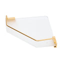 Lifeideas Acrylic Bathroom Corner Shelf Adhesive Shower Organiser