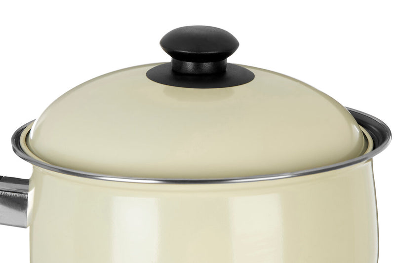 Viggo 3 Piece Cream Saucepan Set with Lids