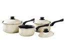 Viggo 3 Piece Cream Saucepan Set with Lids