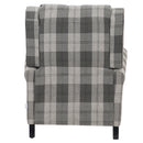 Livingandhome Linen Upholstered Recliner Armchair