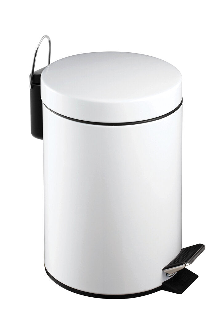 Parker White 3 Litre Pedal Bin