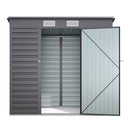 Breeins Outdoor Galvanized Steel Storage Shed 6ft X 4ft