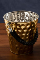Miressa Medium Gold Finish Party Bucket