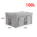 Lifeideas 100L Fabric Storage Box with Metal Frame