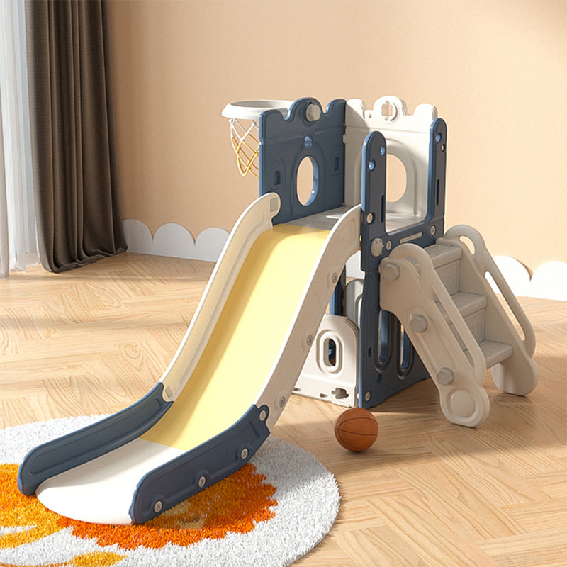 Kidkid Toddler Indoor Playground with Slide and Hoop