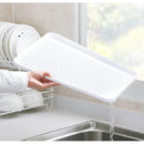 Livingandhome 2-Tier Metal Kitchen Dish Drainer Rack