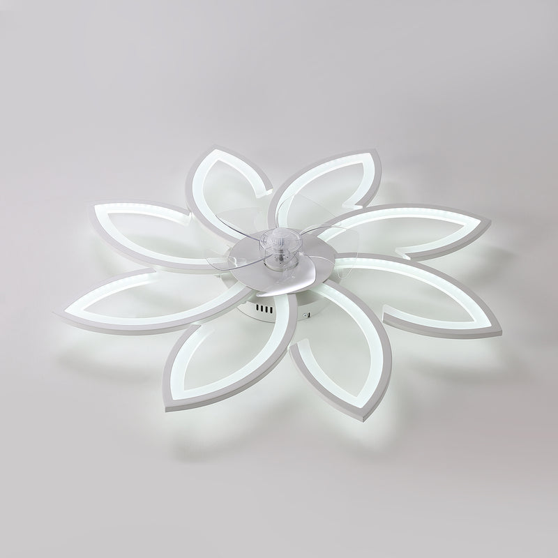 Cottonfy UK Stylish Flower Shape LED Ceiling Fan