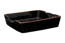 Calisto Terracotta Black Glazed Oven to Table Dish