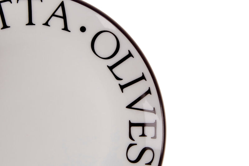 Noir Set Of Four Antipasti Plates