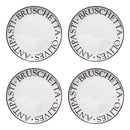 Noir Set Of Four Antipasti Plates