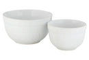 Gigi White Set Of Two Mixing Bowls