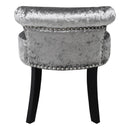 Livingandhome Ice Velvet Upholstered Dressing Stool