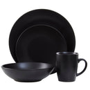 Elmira 16 Piece Black Stoneware Dinner Set
