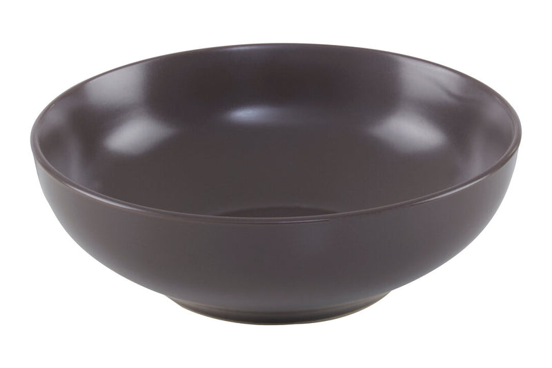 Elmira 12 Piece  Brown Stoneware Dinner Set